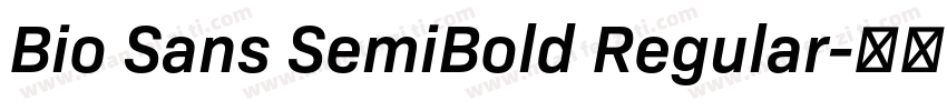 Bio Sans SemiBold Regular字体转换